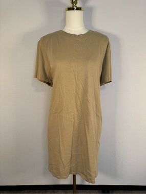 Old Navy Cotton Khaki T-Shirt Dress XL